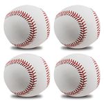 SPDTECH 4 Baseball Hardball Standard Official Size 9 inch Suitable for Youth League Practice Training Machine Pitching for Signature Adapt to Bat Play