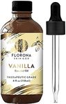 Florona Vanilla Premium Quality Essential Oil - 4 fl oz, Pure Vanilla Oil for Hair, Oil for Skin Massage Fragrance, Diffuser Aromatherapy Oil, Soap Making Oil, Candle Making Oil