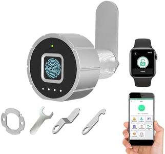 Fingerprint Drawer Lock eLinkSmart Phone App Biometric Cabinet Lock 30MM (27MM) with 3 Sizes Tubular ​Cam Support 20 Fingerprints 1000+ App Users iOS Watch Unlock