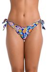 Hobie Women's Side Tie Hipster Bikini Swimsuit Bottom, Multi//Retro Paisley, XS