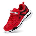 YTRXM Boys Girls Shoes Kids Running Tennis Shoes Children Athletic Sneakers Sport Walking Shoes for Big Kids Size 4 Red