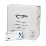 Andarta - 2ply Facial Tissues (White) - 36 Packs of 100 (3,600 Tissues) - Fragrance Free - Soft, Gentle, Effective and Comfortable for Face and Nose Care - Suitable for Any Setting