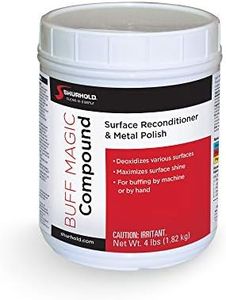 Shurhold Buff Magic Compound - Ultimate Restoration for Oxidation & Rust | Buffing & Polishing Pads for Metal & Gelcoat, Pink - 4 lbs