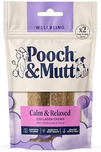 Pooch & Mutt - Calming Collagen Chew Treat, Beef Collagen Dog Chews for Calming, 110g (2 chews)