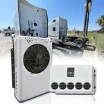 Treeligo 12V Air Conditioner 8000BTU, Mini Split 12 Volt Air Conditioner, Semi Truck 12 Volt DC Air Conditioner, Cooling Low Noise for Semi Trucks, Pickup, Trucks, Car, RV, Vans, Trailer, Buses