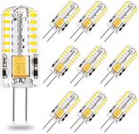 DOPKUSS G4 LED Bulbs 12V Led Light AC/DC Bi-Pin Base Landscape Light Bulbs 3 Watt 12v Light Bulb - G4 Bulb LED Lighting Equiavlent to 30W Low Voltage Warm White 2700K 10-Pack