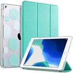 ULAK iPad 7th Generation Case, iPad 10.2 2019 Case, Slim Lightweight Trifold Smart Shell with Translucent Frosted Back Auto Sleep/Wake Premium Shockproof Cover for iPad 10.2 inch, Mint