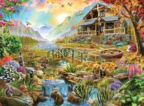 Buffalo Games - Adrian Chesterman - Paradise in The Country - 1000 Piece Jigsaw Puzzle for Adults Challenging Puzzle Perfect for Game Nights - Finished Puzzle Size is 26.75 x 19.75