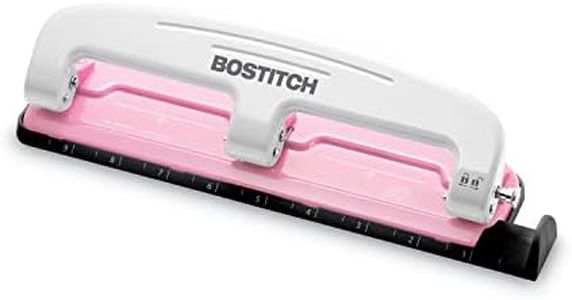 PaperPro inCOURAGE 12 Reduced Effort 3-Hole Punch, 12 Sheets, Pink (2188)