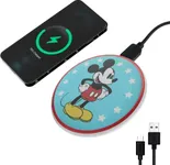 Disney Mickey Mouse Wireless Charging Pad- Wireless Charging Station Universally Compatible with All Qi Enabled Devices- Mickey Mouse Gifts for Adults and Fans of All Ages…