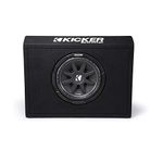 Kicker Single 10-Inch Comp 4 Ohm 150W Loaded Subwoofer Enclosure Box | 43TC104