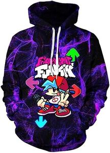 GDKLXL 3D Printed Hoodie,Unisex kids Game Sweatshirt Hoodies For Boys And Girls Hoodie1-Medium, Purple