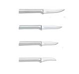 Rada Cutlery Paring Knives Starter Kit Gift Set – 4 Piece Stainless Steel Knife Set with Brushed Aluminum Handles Made in The USA