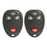 2 New Keyless Entry 4 Button Remote Start Car Key Fobs for Select GM