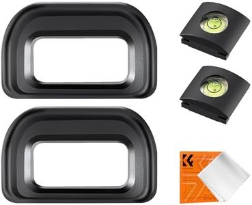 K&F Concept 2Pack Eyepiece Cover & Hot Shoe Cover Kit, Eyecup for Sony A6600 A6500 A6400 Camera Viewfinder, Viewfinder Protector Replace for Sony FDA-EP17 Eyecup
