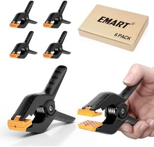 Emart 6-Pack Set Adjustable Heavy Duty Spring Clamps 4.5 Inch for Photo Studio Backdrops