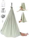 Marlowe & Co Indoor Sensory Therapy Compression Swing for Children and Adults, 360° Swivel Hardware Included, Double Layer Cotton Therapy Swing and Hammock Chair for Sensory Integration (Desert Sage)