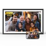 Nexfoto 15.6 Inch FHD 64GB Extra Large Digital Picture Frame with Remote Control, WiFi Electronic Digital Photo Frame with 1920x1080 IPS Touch Screen Easy to Share Photo via App, Gifts for Mom Men