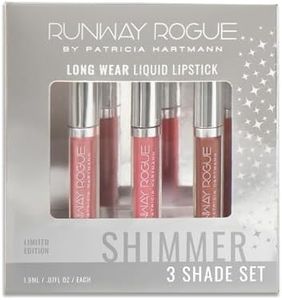 Runway Rogue Try Me x 3 Mini Long Wear Limited Edition Liquid Lipstick Set, Rodeo Trio (‘Soft Box’, ‘Jet Set’, ‘Couture’)