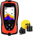 LUCKY Portable Fish Finder Wired Sonar Sensor Transducer 328 Feet Water Depth Finder LCD Screen for Kayak Fishing Ice Fishing Sea Fishing