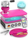 Hookah Set With Everything - Premium Pink Hookah Set And Case For Travel Flat Hookah Box Hookah Set With Charcoal Holder & Coal Cover- Travel Hookah Set With Everything by M. ROSENFELD