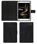 Acm Multi Protective Leather Flip Case with Viewing Stand Compatible with Asus Zenpad 3s 10 LTE Tablet Front & Back Cover Royal Black