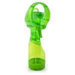 O2Cool Deluxe Misting Fan, Transparent Green
