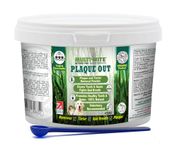 PLAQUE OUT 450G Tartar and Plaque Off Remover, 100% Natural & Organic - Bad Breath Teeth Gum Care for Dogs, Cats