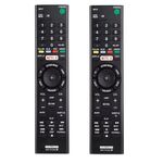 [2 Pack] RMT-TX100U Newest Universal Remote Control Replace for Sony Bravia TV Remote with Netflix Button for All Sony TV and Bravia TV Replacement for All Sony LCD LED