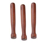 (Set of 3) Wooden Bar Muddler, 8-Inch Hardwood Mojito Muddler with Flat Head, Cocktail Drink Muddlers