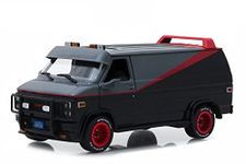 Greenlight Hollywood Series, 84072, Diecast Car, 1983 GMC Vandura A-Team Van, scale 1/24,Black