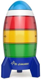 Ted Kangaroo Countdown Timer! Blast Off Visual Timer for Kids with Audio Rocket, 0-24 Hour Countdown, Memory Function, Red Yellow Green Light, Easy Setup, Battery Operated for Classroom and Home Use