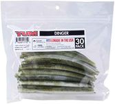Yum Lures 5 Dinger Black, Watermelon Pearl, Pack of 30