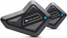 Midland BT Mini Twin C1410, Double Bluetooth Motorcycle Intercom, Noise Cancelling Helmet Headset, Bike-to-Bike Communication, Navigator and Music Intercom, Web Radio via App.