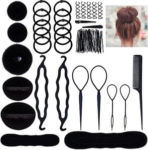 Lictin Chignon Materiale Accessori (70 pezzi, Nero)