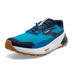 Brooks Men's Catamount 2 D Width Trail Running Shoe, Peacoat/Atomic Blue/Rooibos, 10.5