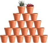 KOAMLY 3 inch Plant Nursery pots Number of Items in a 20 Pack, with Drain, Succulent Seedling Planter, use with Indoor, windowsill, Terra Cotta red Flower pots Wedding Decoration Best Gift for Aunts