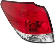 Evan Fischer Driver Side Outer Tail Light Lamp Compatible With 2010-2014 Subaru Outback Quarter Panel Mounted Lens and Housing