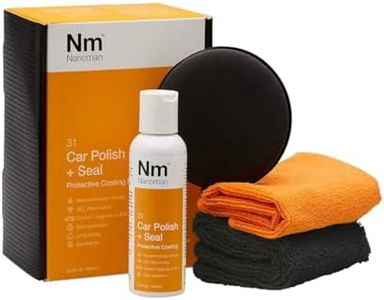 Nano Ceramic Car Polish and Wax Kit. Easy to Apply High Gloss Nano Ceramic Polish (100mL) Complete with Application Pad and Polishing Cloths