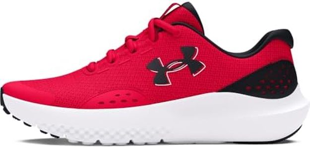 Under Armour Boys' Grade School Surge 4, (600) Red/Black/Black, 5, US