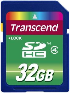 Transcend TS32GSDHC4 Scheda di Memoria SDHC da 32 GB, Classe 4