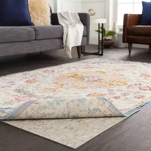 BoutiqueRugs Non-Slip Thick Premium Felted Rug Pad Gripper for All Floors - Protective Cushion Providing Comfort and Softness Underfoot - Keep Your Area Rugs Safe and in Place - 8' Square