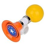 Keenso Children Bicycle Horn, Metal Rubber Loud Children Bicycle Kids Bike Horn Warning Bell for Boys Girls Accessory(Orange)