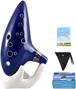 AIMEIS Ocarina 12 Hole Alto C Ceramic Ocarinas with Songbook Bag Display Stand,Musical Instrument for Beginner (Songs From the Legend of Zelda)