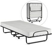 DORTALA Rollaway Folding Metal Bed,