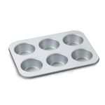 CUISINART 6-Cup Jumbo Muffin Pan, AMB-6JMPC, Silver