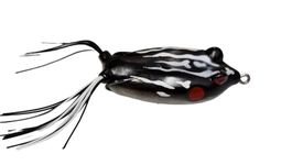 Fishing Frog/Bull Frog 18 GRAM/Silicon Frog/Artificial Frog Soft Lures/Soft Bait/Fishing Accessories (Black White)