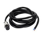 Generic GX16 Butt Joint 2 Pins Female Aviation Socket Connector Electrical Cable 2 M