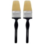 Buildskill Paint Brushes, 2-piece Wall Painting Brush Set (2"), Smooth Paint Brush, Long & Durable Thickness, Easy to Use, Better Finish, Anti Fatigue Handle, Both Professional & DIY Use (Pack of 2)