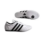 (9.5 M US, White W/Black Stripes) - adidas SM II Low Cut Martial Arts Taekwondo, Karate and Kungfu Shoes